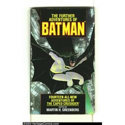 The Further Adventures of Batman (Bantam, 1989) Condition: NM-. This great Batman paperback comes to