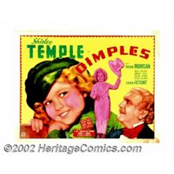 Dimples (20th Century Fox, 1936). Half Sheet (22" X 28"). During the early 1930s Fox Studio was on t