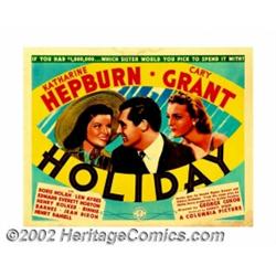 Holiday (Columbia, 1938). Half Sheet (22" X 28"). This successful screwball comedy was directed by G