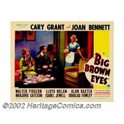 Big Brown Eyes (Paramount, 1936). (2) Lobby Cards (11" X 14"). Cary Grant was on the verge of becomi