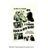 Image 1 : Sock-A-Bye-Baby (Columbia, 1942). One Sheet (27" X 41"). In the sound era, no one topped the Three S