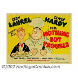 Nothing But Trouble (MGM, 1944). Title Lobby Card (11" X 14"). Al Hirschfeld was the resident charac