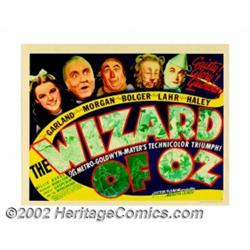 Wizard of Oz, The (MGM, 1939). Title Lobby Card (11" X 14"). What more can said about this musical e