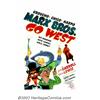 Image 1 : Go West (MGM, 1940). One Sheet (27" X 41"). This dynamic poster with art by the legendary Al Hirschf