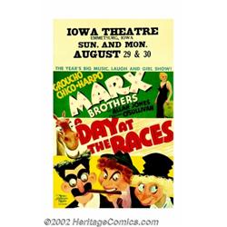 Day At The Races, A (MGM, 1937). Window Card (14" X 22"). The Marx Brothers are back in this equestr