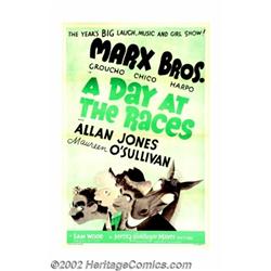 Day At The Races, A (MGM, 1937). One Sheet (27" X 41"). Near Mint. Tri-Folded. Important notice: We.