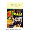 Image 1 : A Night at the Opera (MGM, 1935). Window Card (14" X 22"). With this film the great character sketch