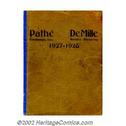 Pathe'/DeMille Exhibitor's Booklet (Pathe'/DeMille Studio, 1927-28). Booklet (9" X 12"). This is a b