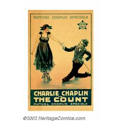 Count, The (Mutual, 1916). Window Card (13" X 20"). This early Chaplin / Mutual short which was writ
