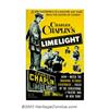 Image 1 : Limelight (United Artists, 1952). Group Lot Includes: Insert (14" X 36"), Window Card (14" X 22"),Pr