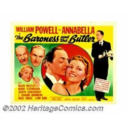 Baroness and the Butler (20th Century Fox, 1938). Half Sheet (22" X 28"). William Powell and Annabel