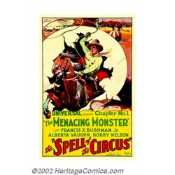 Spell of the Circus (Universal, 1931). One Sheet (27" X 41") Chapter 1 "The Menacing Monster." The c