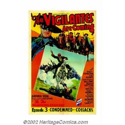 Vigilantes Are Coming, The (Republic, 1936). One Sheet (27" X 41") Chapter 3 "Condemned By Cossacks.