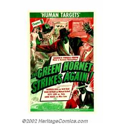Green Hornet Strikes Again (Universal, 1941). One Sheet (27" X 41"). Before there was Van Williams a