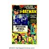 Image 1 : Batman, The (Columbia, 1943). One Sheet (27" X 41") Chapter 6 "Poison Peril". Batman made his motion