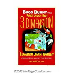 Lumber Jack-Rabbit (Warner Brothers, 1954). One Sheet (27" X 41"). This was Warner Brothers' only 3-