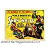 Image 1 : Snow White and the Seven Dwarfs (RKO, 1937). Half Sheet (22" X 28"). In its planning and production.