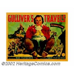 Gulliver's Travels (Paramount, 1936). Half Sheet (22" X 28"). The incredible success of Walt Disney'