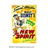 Image 1 : New Spirit (RKO, 1942). One Sheet (27"X41"). Donald Duck stars in this World War II era cartoon obvi