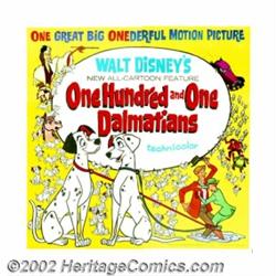 One Hundred and One Dalmations (Buena Vista, 1961). Six Sheet (81" X 81"). Now regarded as a true Di
