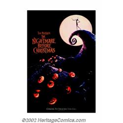 Nightmare Before Christmas (Touchstone, 1993). Lenticular One Sheet (27" X 41"). Tim Burton's highly