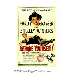 Behave Yourself (RKO, 1951). One Sheet (27" x 41"). There is little to note about this small comedy.