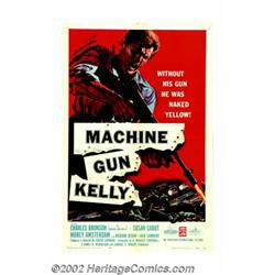 Machine Gun Kelly (American International, 1958). One Sheet (27" X 41") Charles Bronson is Machine G