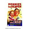 Pennies From Heaven (Columbia, 1936). One Sheet (27" X 41"). Bing Crosby, on loan from Paramount, cr