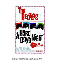 Hard Day's Night, A (United Artists, 1964). One Sheet (27" X 41"). Fabulous first outing for the Bea