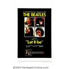 Image 1 : Let It Be (United Artists, 1970). One Sheet (27" X 41"). The Beatles' final concert appearance was d