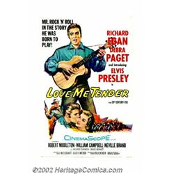 Love Me Tender (Twentieth Century Fox, 1956). One Sheet (27" X 41"). Elvis Presley's film debut was.