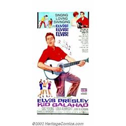 Kid Galahad (United Artists, 1962). Three Sheet (41" X 81"). Elvis Presley as Walter Gulick, a young