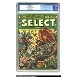 All Select Comics #2 (Timely, 1943) CGC VF 8.0 Off-white pages. The Timely superheroes give in to th