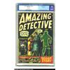 Image 1 : Amazing Detective #13 River City pedigree (Atlas, 1952) CGC VF 8.0 Off-white pages. Joe Maneely cove