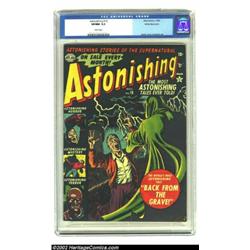Astonishing #19 White Mountain pedigree (Atlas, 1952) CGC VF/NM 9.0 White pages. We keep telling you