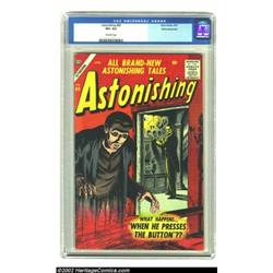 Astonishing #60 White Mountain pedigree(Atlas, 1957) CGC VF+ 8.5 Off-white pages. Bill Everett draws