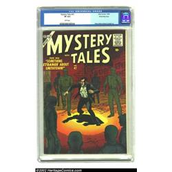 Mystery Tales #47 White Mountain pedigree (Atlas, 1956) CGC VF 8.0 White pages. Deep colors and an a