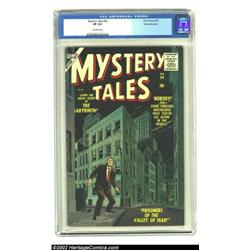 Mystery Tales #54 White Mountain pedigree (Atlas, 1957) CGC VF 8.0 Off-white pages. A wonderfully da
