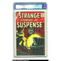 Strange Stories of Suspense #14 White Mountain pedigree (Atlas, 1957) CGC VF- 7.5 Off-white pages. B