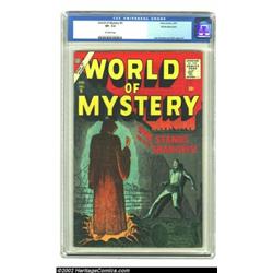 World of Mystery #5 White Mountain pedigree (Atlas, 1957) CGC VF- 7.5 Off-white pages. The colors an