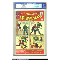 The Amazing Spider-Man #4 (Marvel, 1963) CGC NM 9.4 Cream to off-white pages. This issue has the onl
