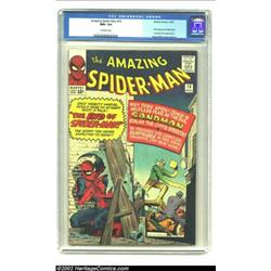 The Amazing Spider-Man #18 (Marvel, 1964) CGC NM+ 9.6 Off-white pages. The Sandman's back, Ned Leeds