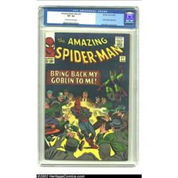 The Amazing Spider-Man #27 (Marvel, 1965) CGC VF+ 8.5 Cream to off-white pages. The Green Goblin mak