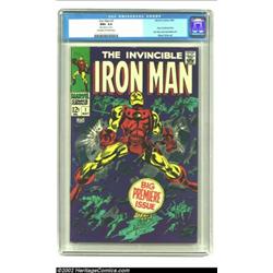 Iron Man #1 (Marvel, 1968) CGC NM+ 9.6 Off-white to white pages. Iron Man's origin is retold in this