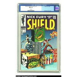 Nick Fury, Agent of SHIELD #1 (Marvel, 1968) CGC NM+ 9.6 White pages. This short-lived series might.