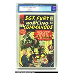 Sgt. Fury and His Howling Commandos #4 (Marvel, 1963) CGC VF+ 8.5 Off-white pages. Coming fast on th