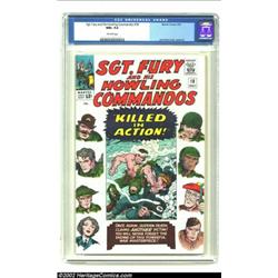 Sgt. Fury and His Howling Commandos #18 (Marvel, 1965) CGC NM+ 9.6 Off-white pages. The grade here i