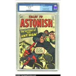 Tales to Astonish #35 (Marvel, 1962) CGC VF+ 8.5 White pages. The Ant-Man returns, this time in cost