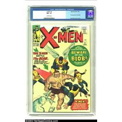 X-Men #3 (Marvel, 1964) CGC NM- 9.2 Off-white pages. Lots of white background on this Jack Kirby cov