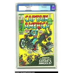 Captain America #128 Stan Lee File Copy (Marvel, 1970) CGC FN/VF 7.0 Cream to off-white pages. Brigh